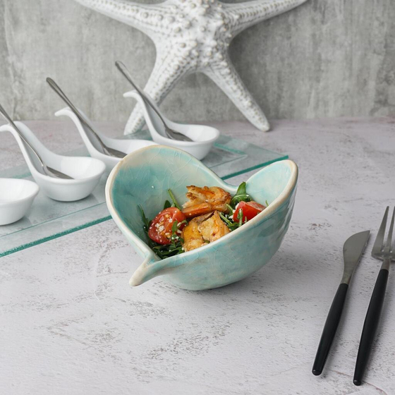 Салатник 125 мл 13*12,9 см h9 см емкость для закусок Sea Blue Shell Frutti di Mare P.L. [1]
