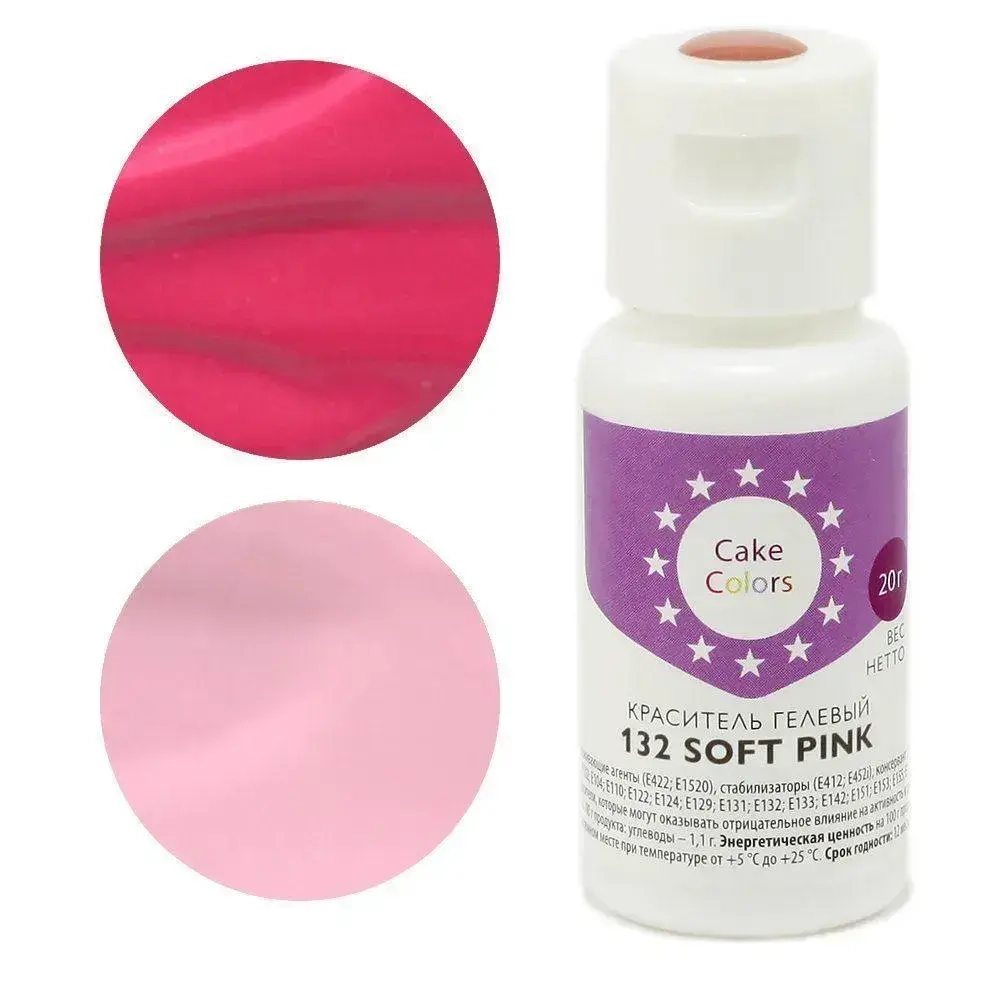 Краситель гелевый Cake Colors 132 SOFT PINK, 20г