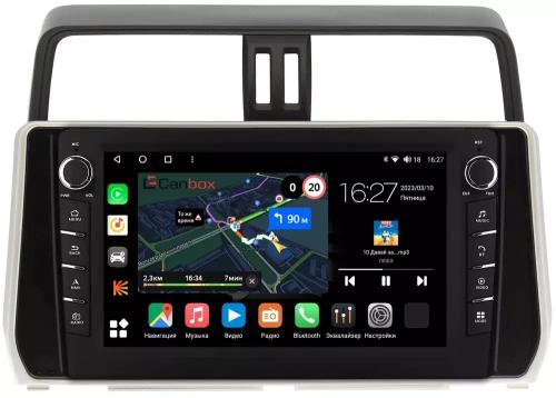 Магнитола для Toyota Land Cruiser Prado 150 2017-2023 - Canbox 1038/1058 Android 10, Быстрая, CarPlay, 4G SIM-слот