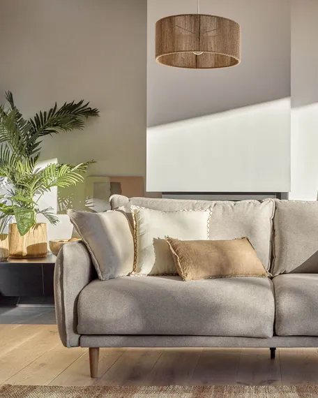 Трехместный диван Carlota 210 см, бежевый