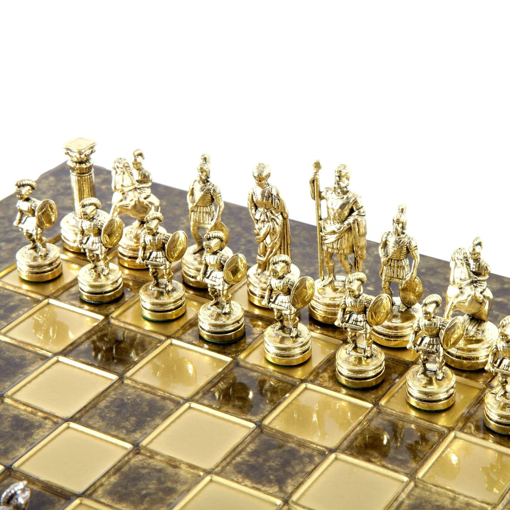 Шахматы Greek Roman Metal Chess Шахматы Manopoulos 28x28 Коричневый