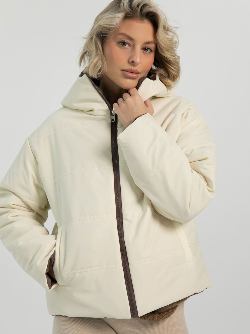 Куртка демисезонная Моё (коричневая) Б16273-2М LT Collection
