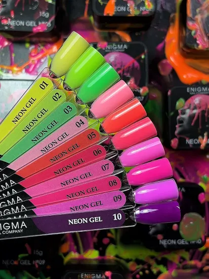 Гель для наращивания ENIGMANIC NEON gel 02 15g.