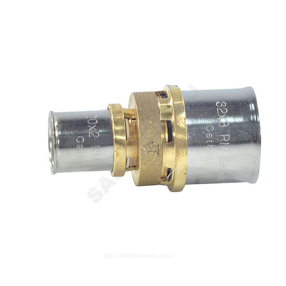 Муфта переходная для МП/PE-X труб латунь пресс Дн 26х16 RM103 Giacomini RM103Y016