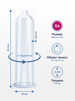 Презервативы MY.SIZE PRO размер 64 - 3шт