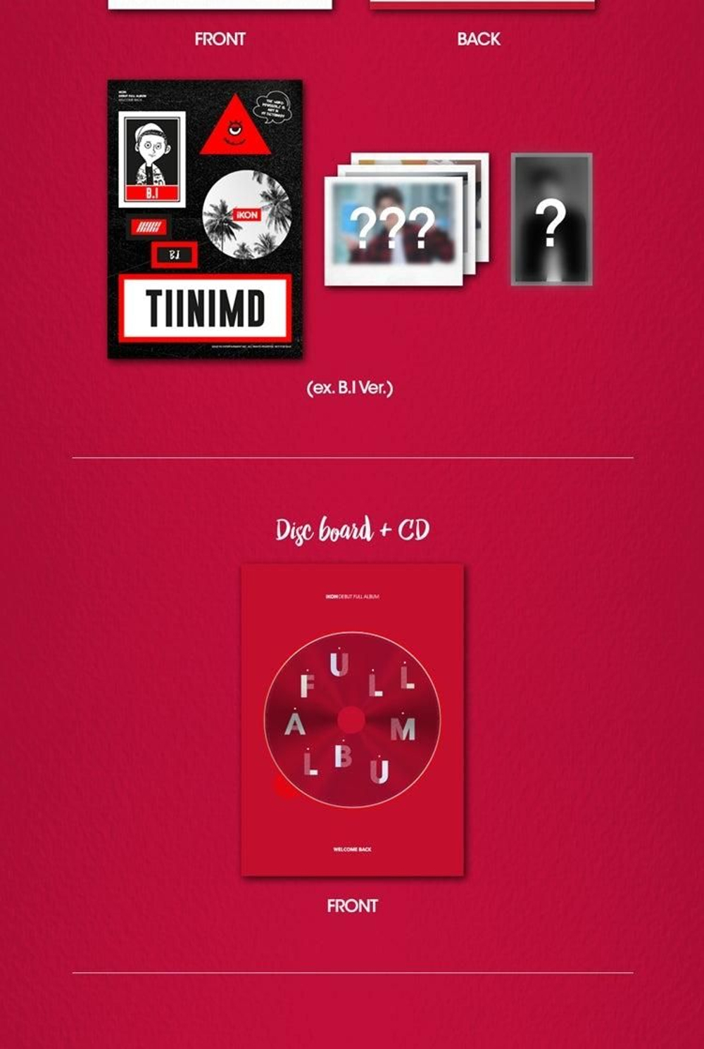 Альбом iKON - WELCOME BACK Debut Full Album RANDOM Version