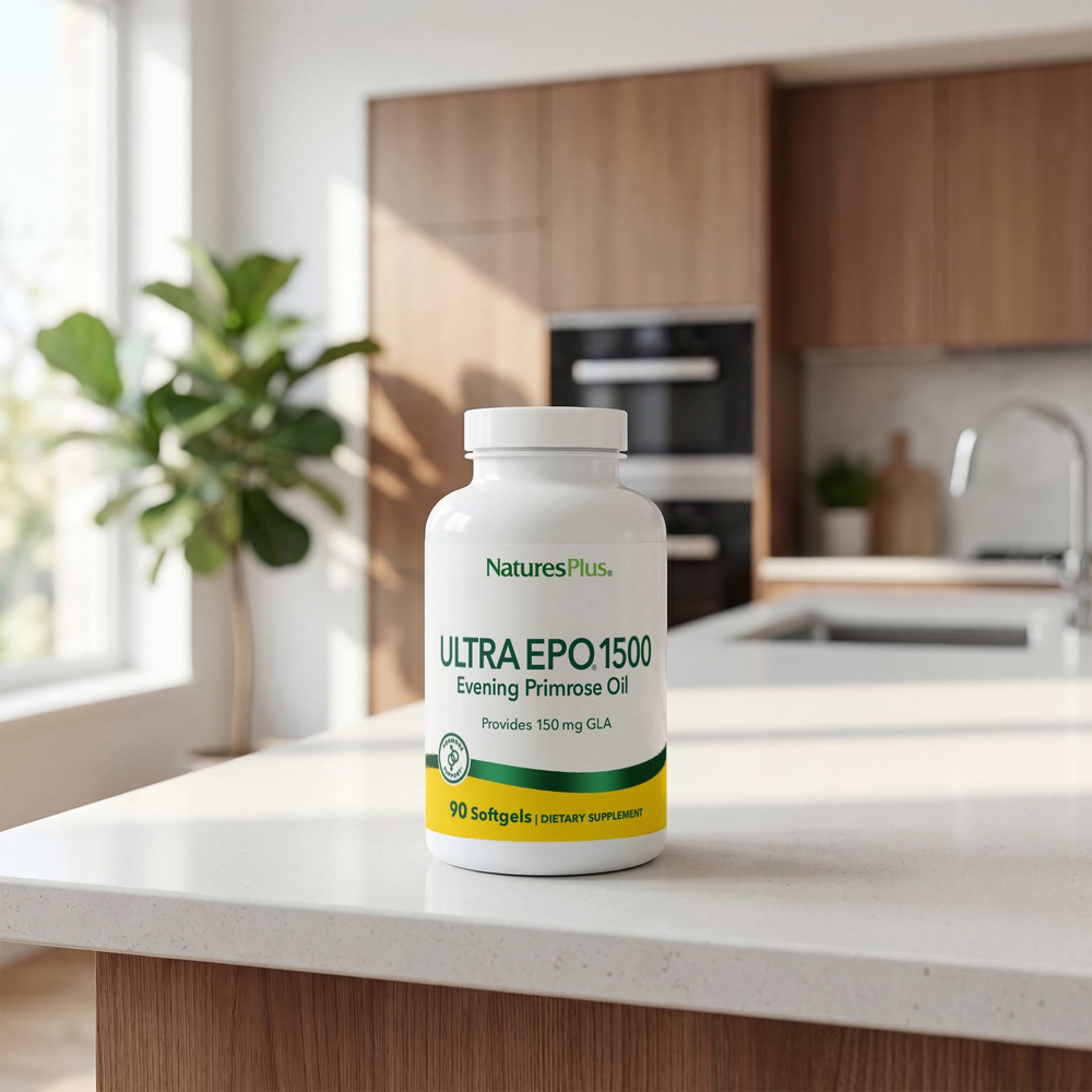 NaturesPlus, Ultra EPO® 1500, масло примулы вечерней, 90 капсул