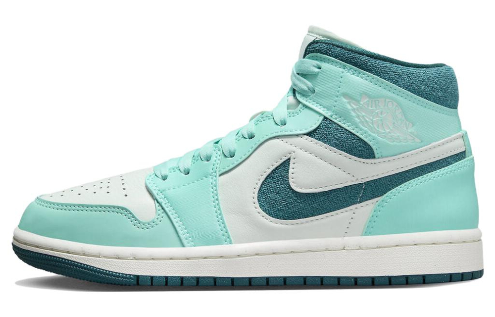 Jordan 1 Mid Chenille Bleached Turquoise Women"s