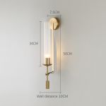 Настенный светильник 88043W gold