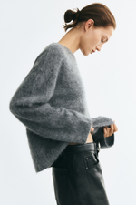 Шерстяной джемпер с шалью - H&M