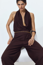 Широкие брюки с эластичным поясом - H&M