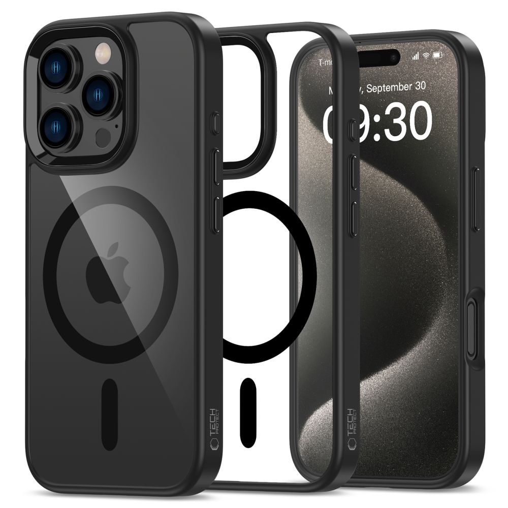 Чехол Tech-Protect MagMat MagSafe для iPhone 16 Pro Black/Clear
