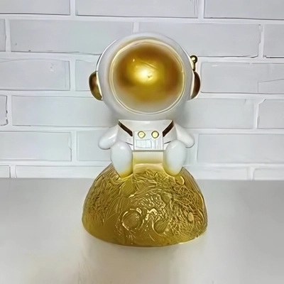 Копилка из гипса «Космонавт» 30см античное золото