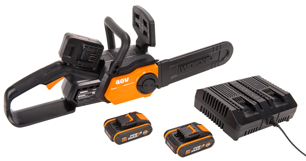 Цепная пила аккумуляторная WORX WG381E 40В 30см
