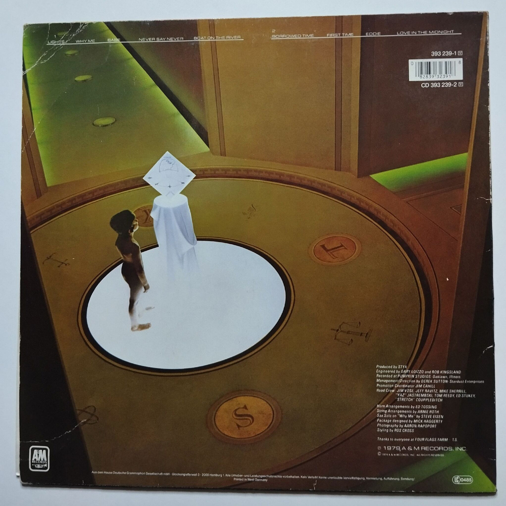 Винтажная виниловая пластинка LP Styx Cornerstone (Germany 1979)