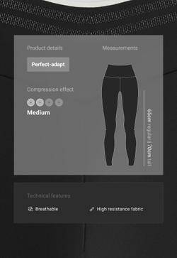 OYSHO Легинсы Perfect-Adapt High Rise с V-поясом и piping, черный