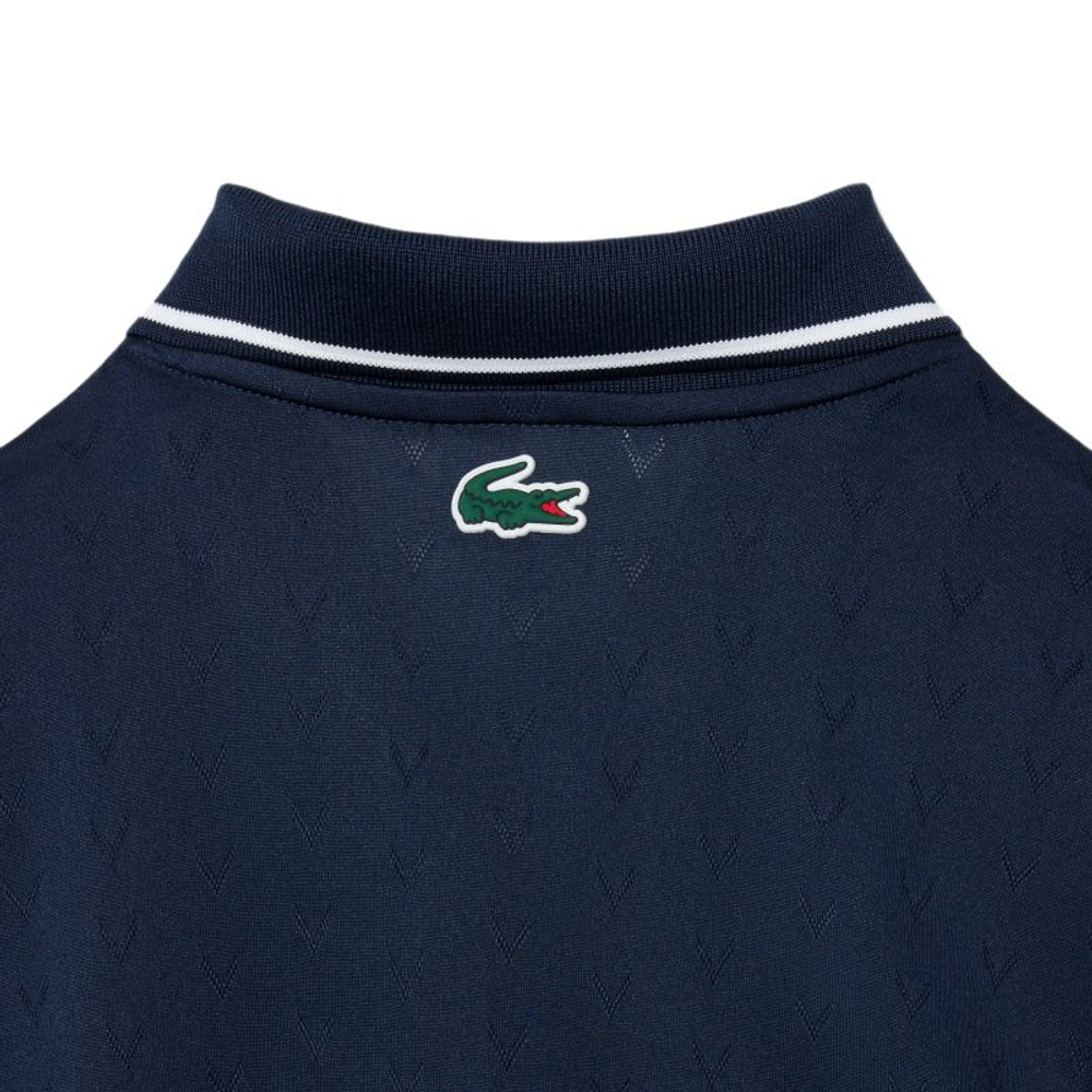 Теннисное поло Lacoste Ultra Dry Heritage Tennis - navy blue