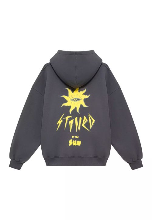 Худи Оверсайз Stoned Sun серый