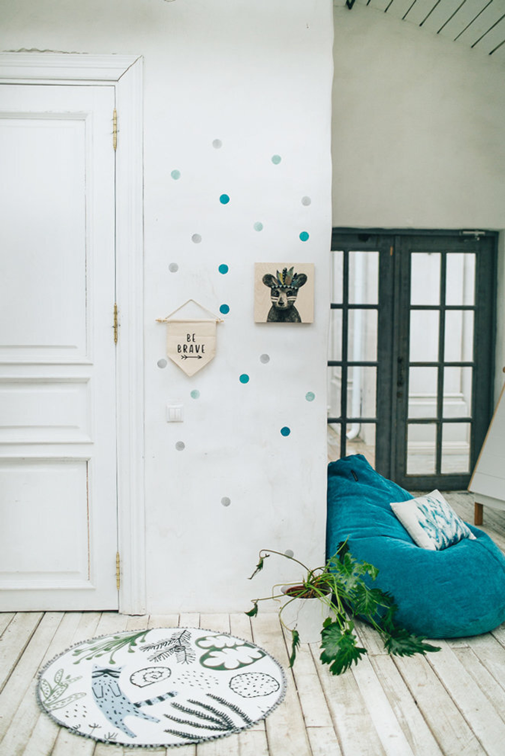 Интерьерная наклейка Watercolor Polka Dots —  сиреневый