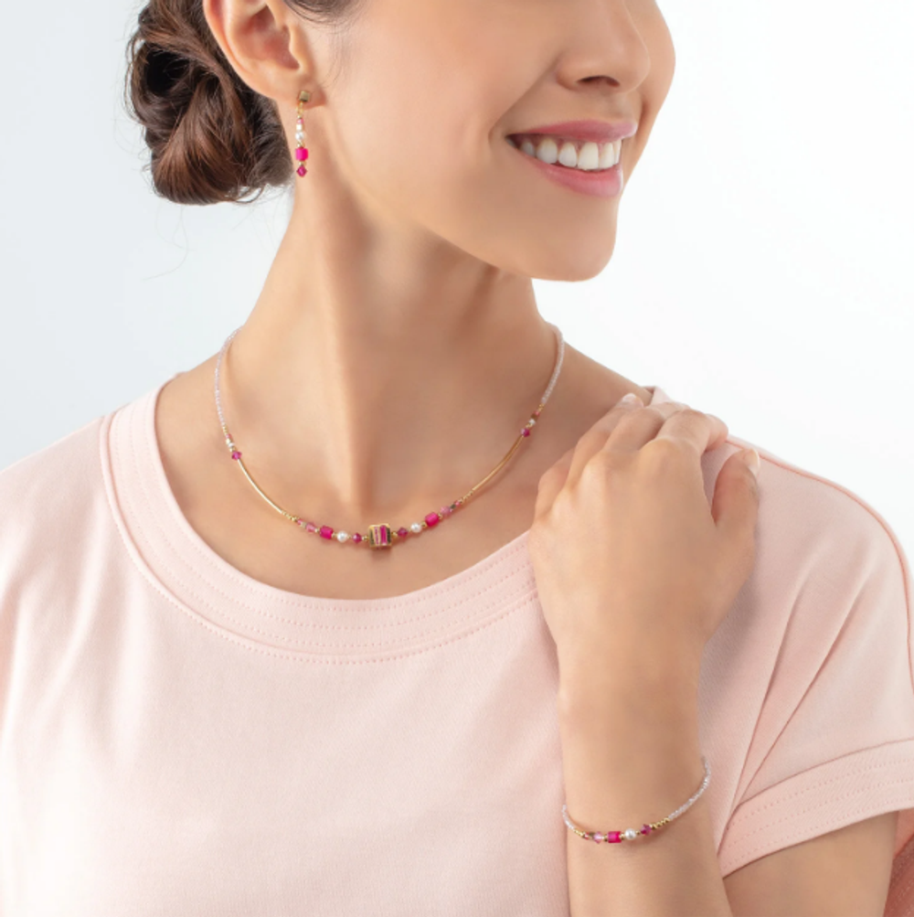 Серьги Coeur de Lion Pink-Gold 4355/21-0416