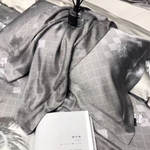 Постельное белье из тенселя Lined Grey