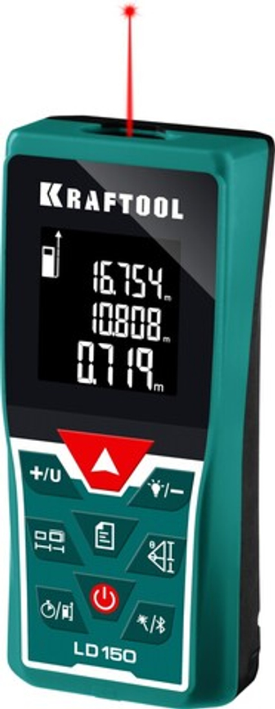 KRAFTOOL LD-150, 5 см - 150 м, лазерный дальномер (34767)
