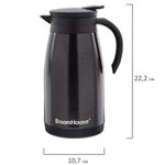 Чайник-термос 1 л, BOOMHOUSE (БУМХАУС) COFFEE BREAK, нержавеющая сталь SUS304, черный, ТЕРМОЧАЙНИК, 700328