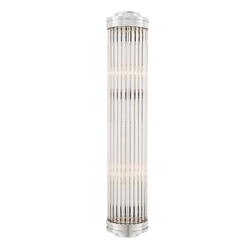 Eichholtz Wall Lamp Gascogne XL, Nickel Finish / Clear Glass