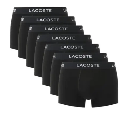 Боксерки теннисные Lacoste Cotton Jersey Trunks 7P - black