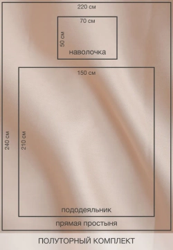 Постельное белье Luxberry Лён и хлопок Бежевый