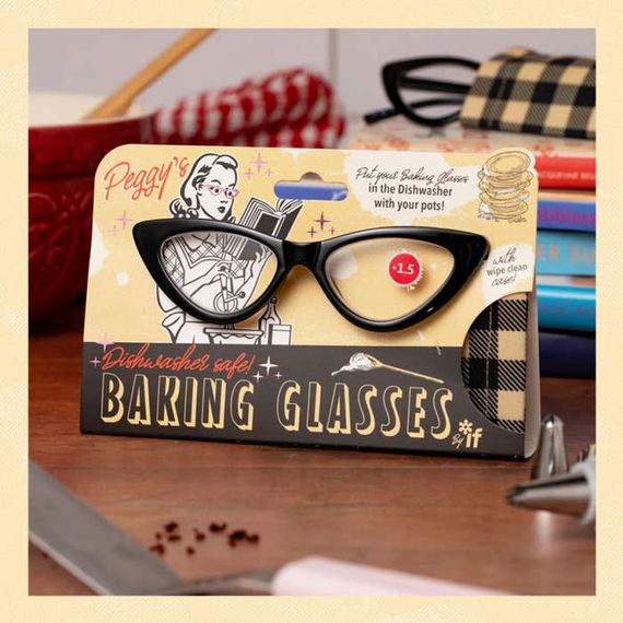 Peggy's Baking Glasses - Black +1.5