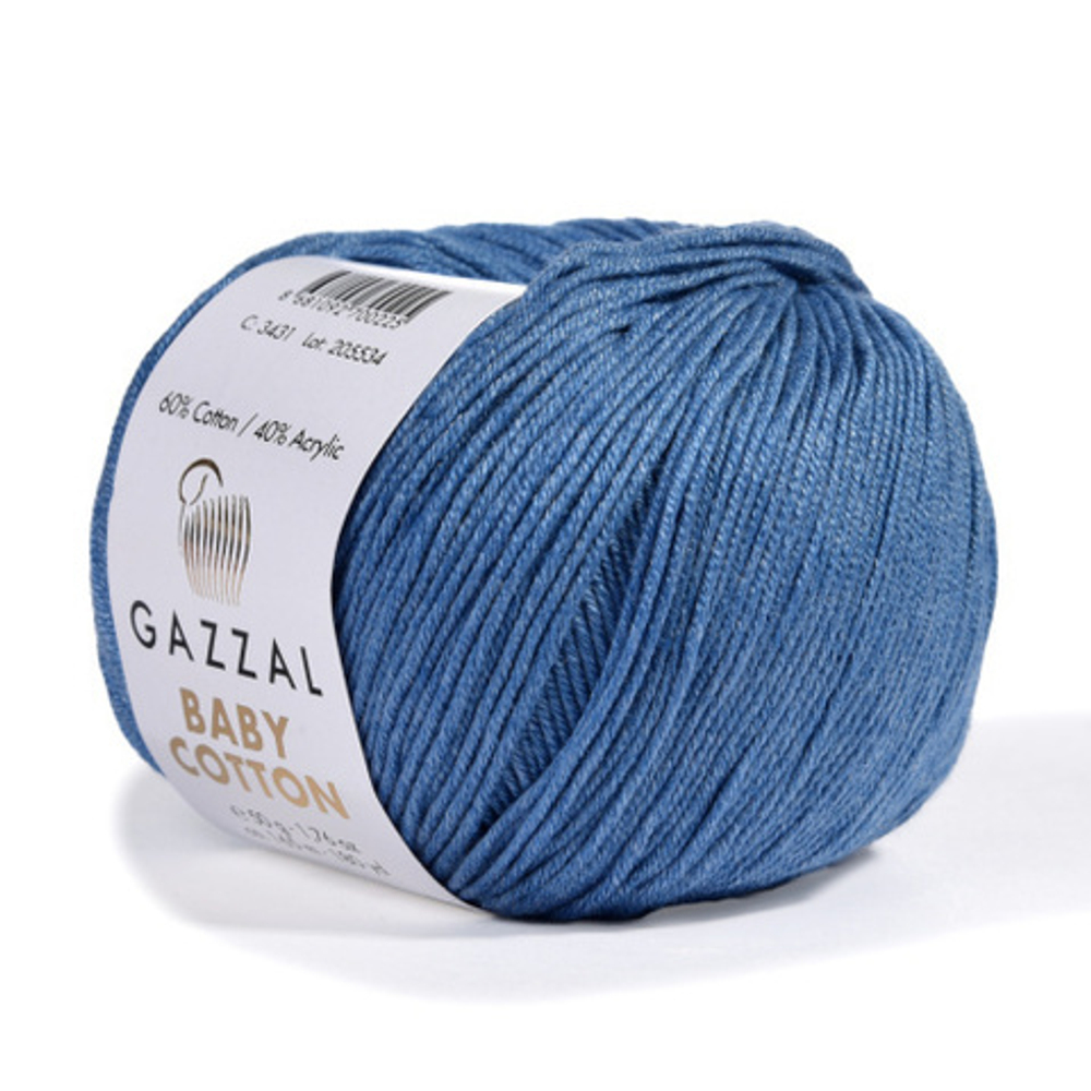 Пряжа GAZZAL Baby Cotton 50гр. 165 м цв. 3431