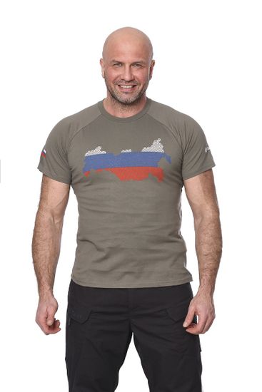 Футболка 7.62 Russia(Россия) (хлопок, олива) 7TS-06OL