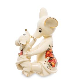 JP-121/10 Фигурка «Мышь с малышом» (Pavone)