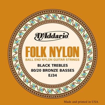 Струны для фолк гитары D'ADDARIO EJ34
