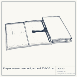 Коврик гимнастический детский 150х50 см — от 820 ₽