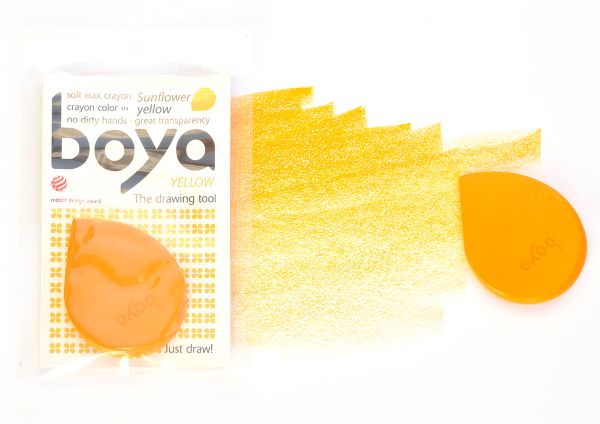 Пастель восковая Boya, мелок, 20 г, 1 шт, жёлтый
