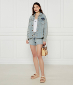 Джинсовая куртка GUESS - голубой(W5GN90 D5LQ2)