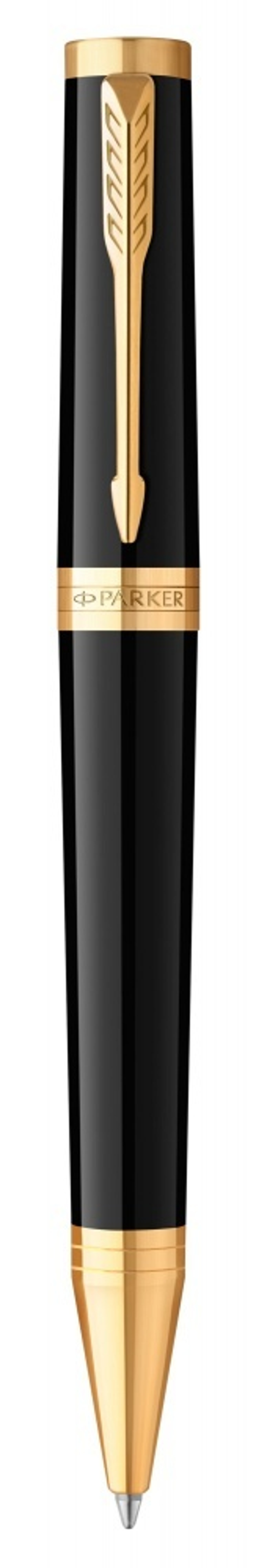 Шариковая ручка Parker "Ingenuity Black GT" стержень: M, цвет чернил: black, в подарочной упаковке.