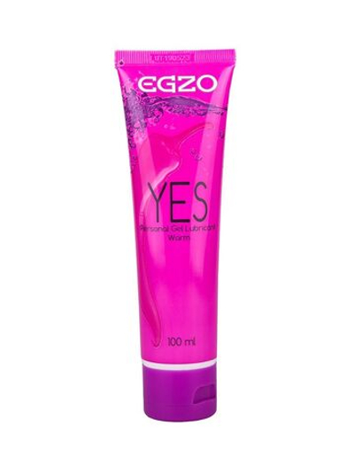 Согревающий лубрикант на водной основе Egzo Yes - 100 мл.