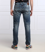 джинсы pin tuck moto GUESS - голубой(M2GAS2 D47I6)