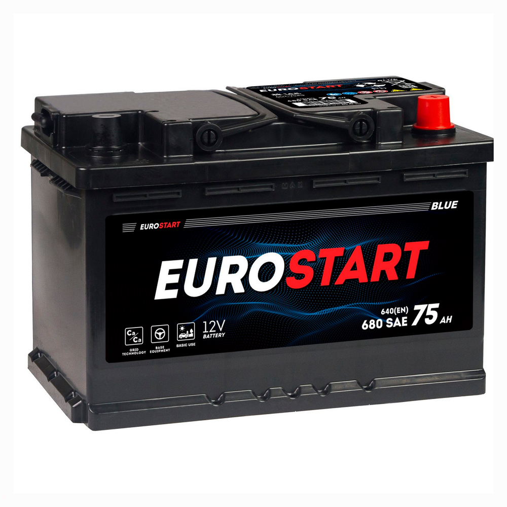 Аккумулятор EUROSTART Blue (75Ah, 660A, L+) EB751