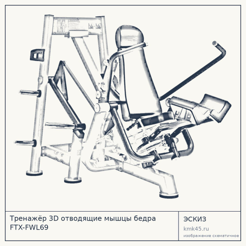 Тренажёр 3D отводящие мышцы бедра FTX-FWL69 — от 216 000 ₽