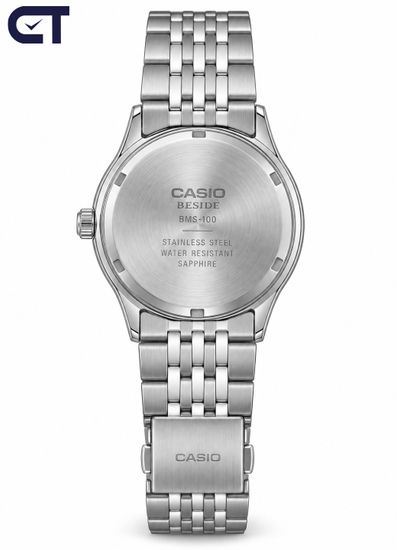 Casio BMS-100D-1A General часы наручные мужские — чёрный циферблат, сапфировое стекло и WR50