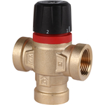 Клапан термостатический смесительный ROMMER - 3/4" (ВР/ВР, 20-43°C, Kvs 1.6, L-смешивание)