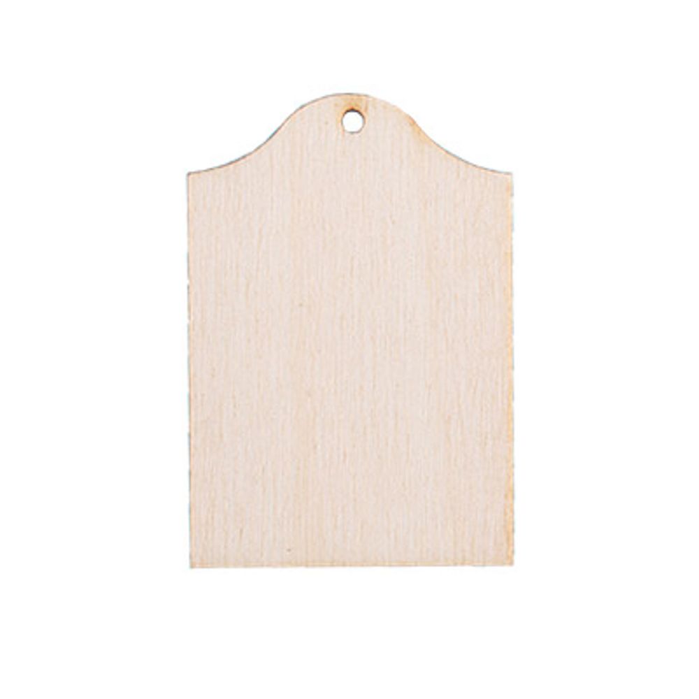 Заготовка из фанеры Бирка классическая, 5х3.5х0.4 см, 3 шт, Mr.Carving БА-41