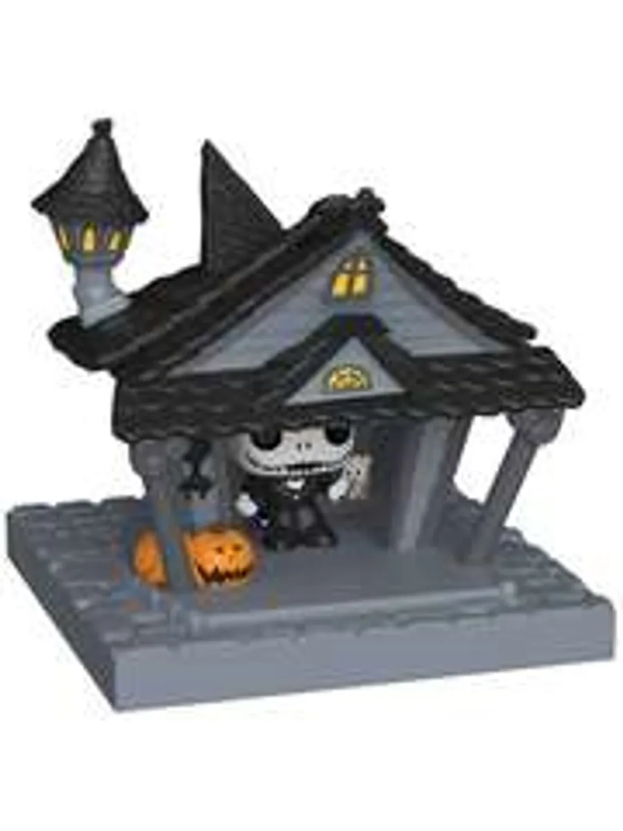 Funko Bitty POP! Disney. The Nightmare Before Christmas: Sally & Zero + Jack with Jack's House + Jack with Snow Mobile