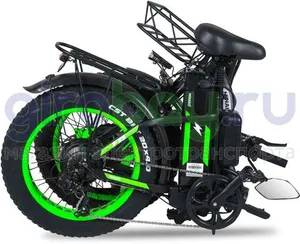 Электровелосипед Minako F11 Pro Dual 48V/20Ah (полный привод) - Салатовый обод фото №9