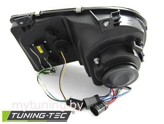 Передние фары tube light black для Chrysler 300C