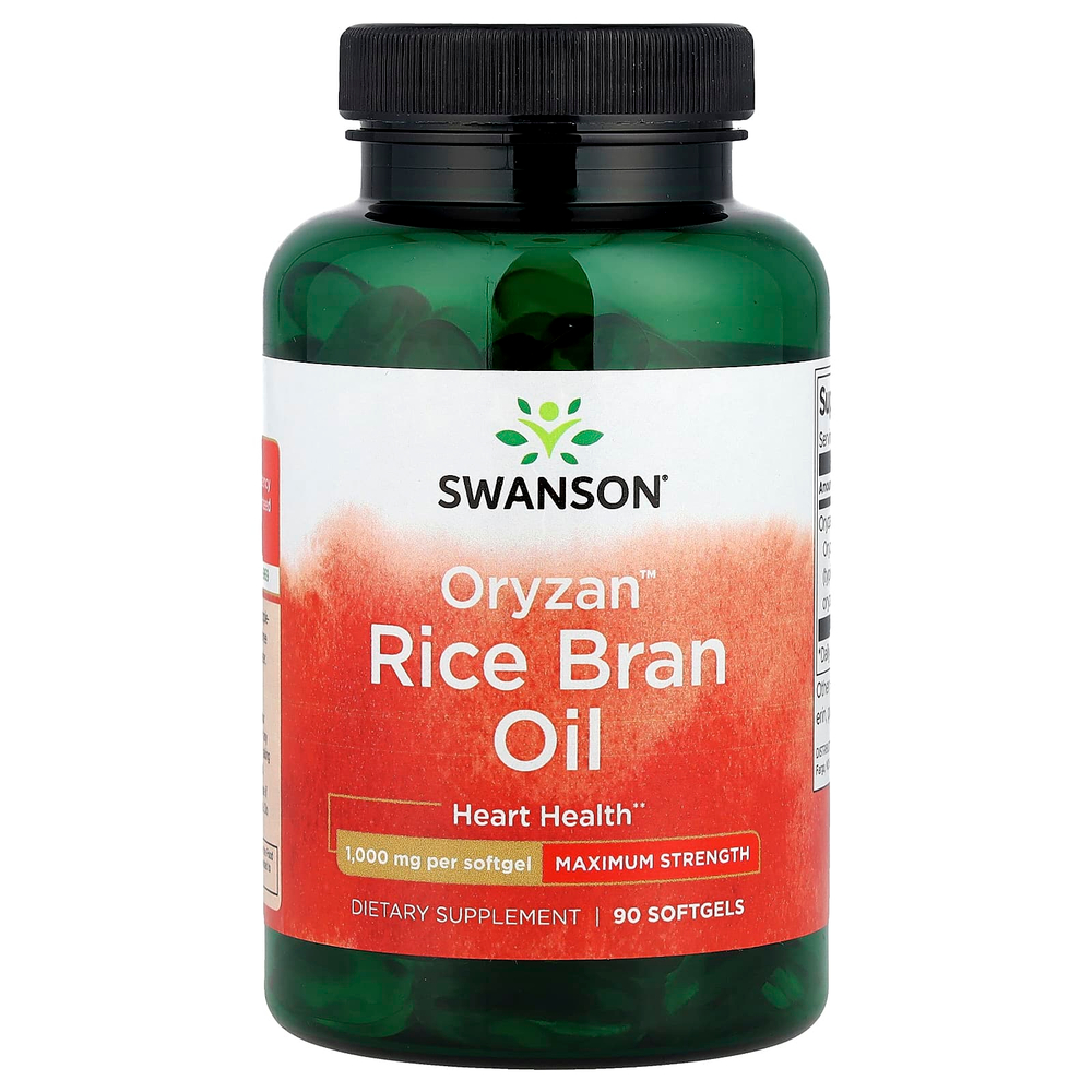 Swanson Vitamins, Oryzan ™, масло из рисовых отрубей, 1000 мг, 90 мягких таблеток
